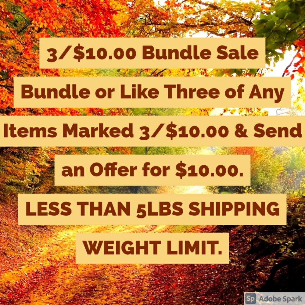 🌹🌹3/$10.00 Bundle Sale🌹🌹